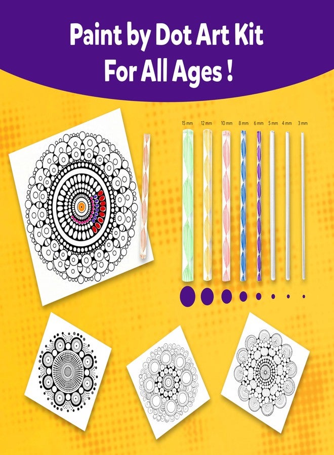Artiggle DOT-N-SPOT| DIY Dot Painting Kit | Activity Kit For All Ages | Gifts For Kids | Mess-Free Art & Craft Activity For Girls & Boys | Mandala Art Kit | Coloring And Painting Kits,Multi Color - Image 5